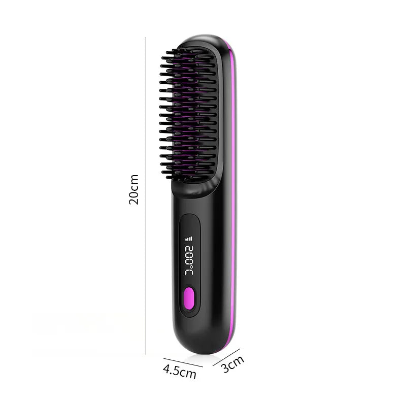 2-in-1 Draadloze Haarstijl- en Krulborstel